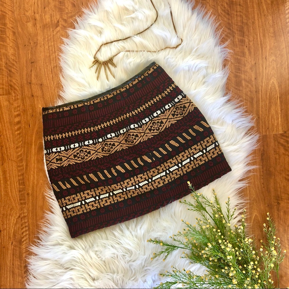 🚫SOLD🚫 Zara Tribal Patterned Skirt